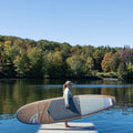 Paddler with The Borea 10'6" in Color White