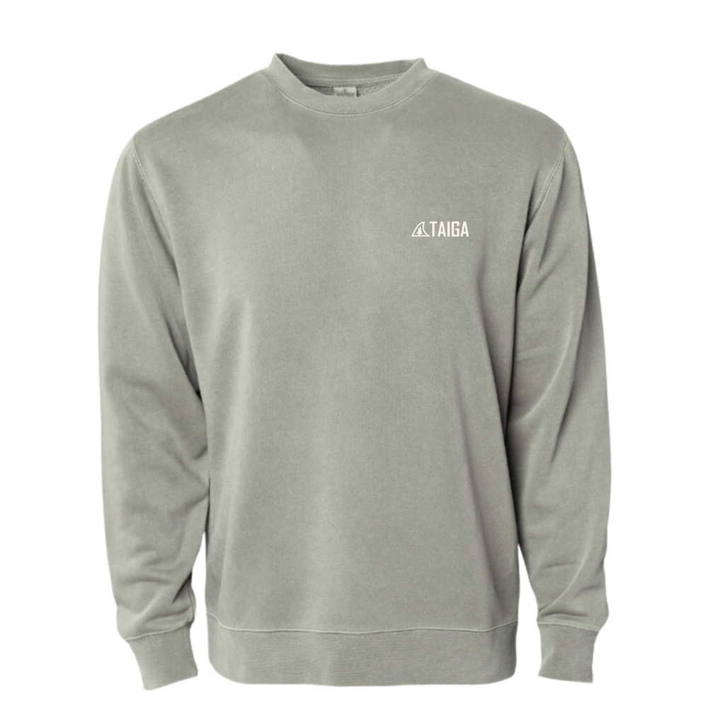 Front view of Taiga's Crewneck - Slow Rider Club