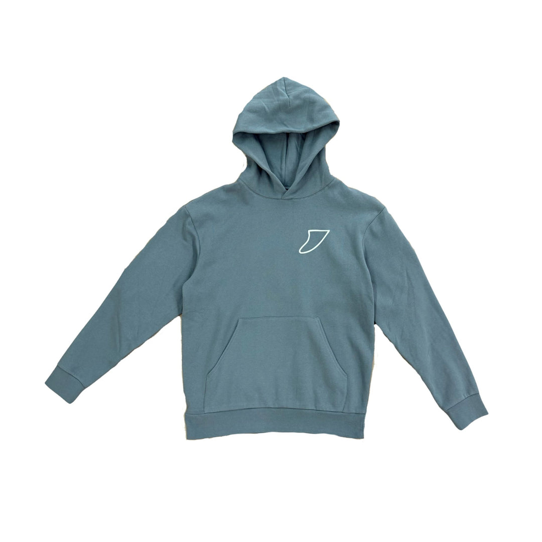 FIN - HOODIE in Metallic Blue