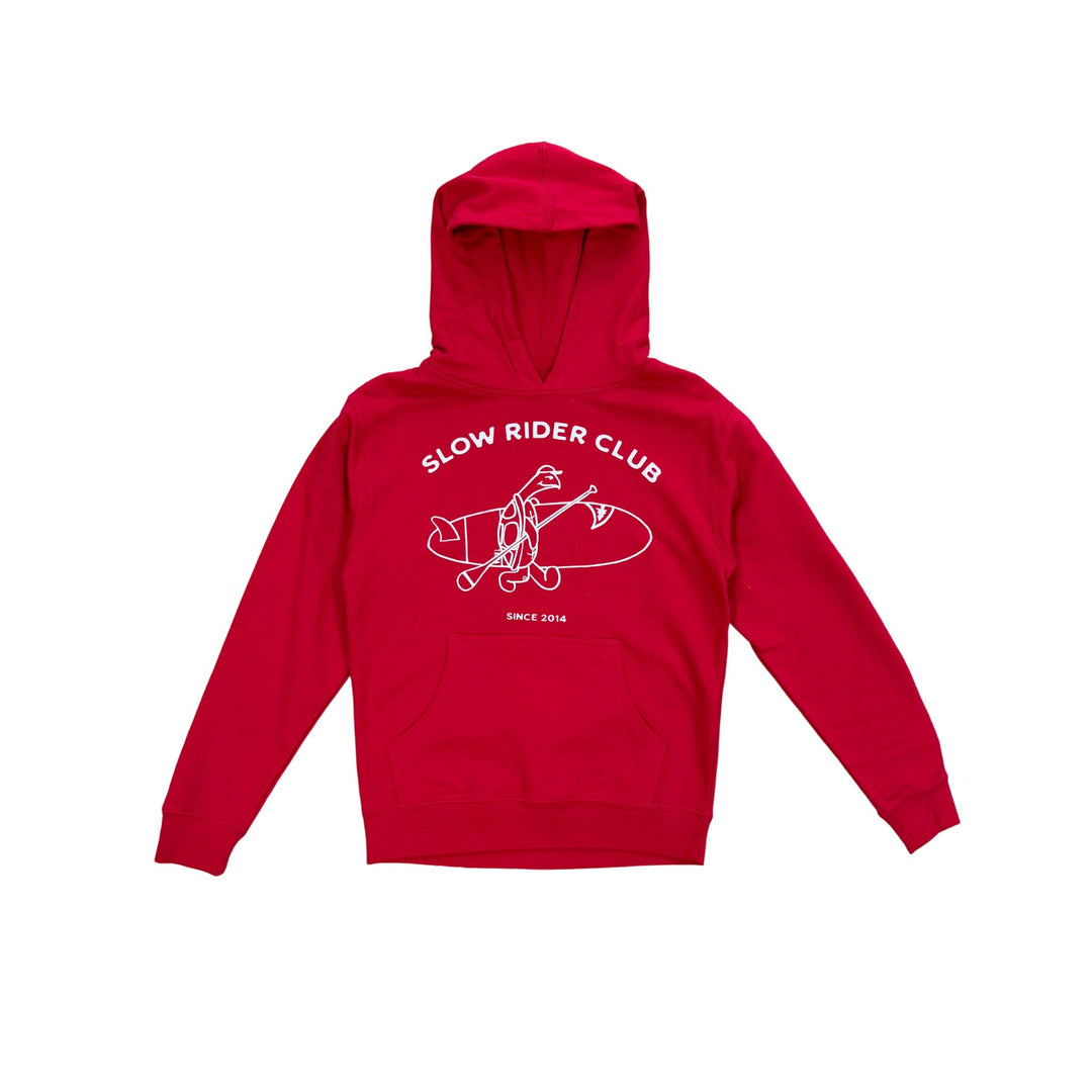 SLOW RIDER CLUB - KIDS HOODIE IN RED