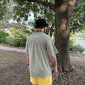 Back View of a man wearing the Boxy Fin T-Shirt