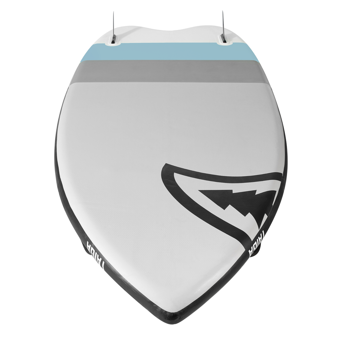 Bottom nose view of the Sequoia BLUE 13'5 - FAMILY SUP from TAIGA