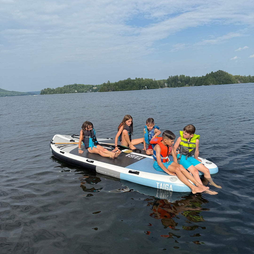 Children On The Sequoia SUP Family Light 13'6" On The Lake