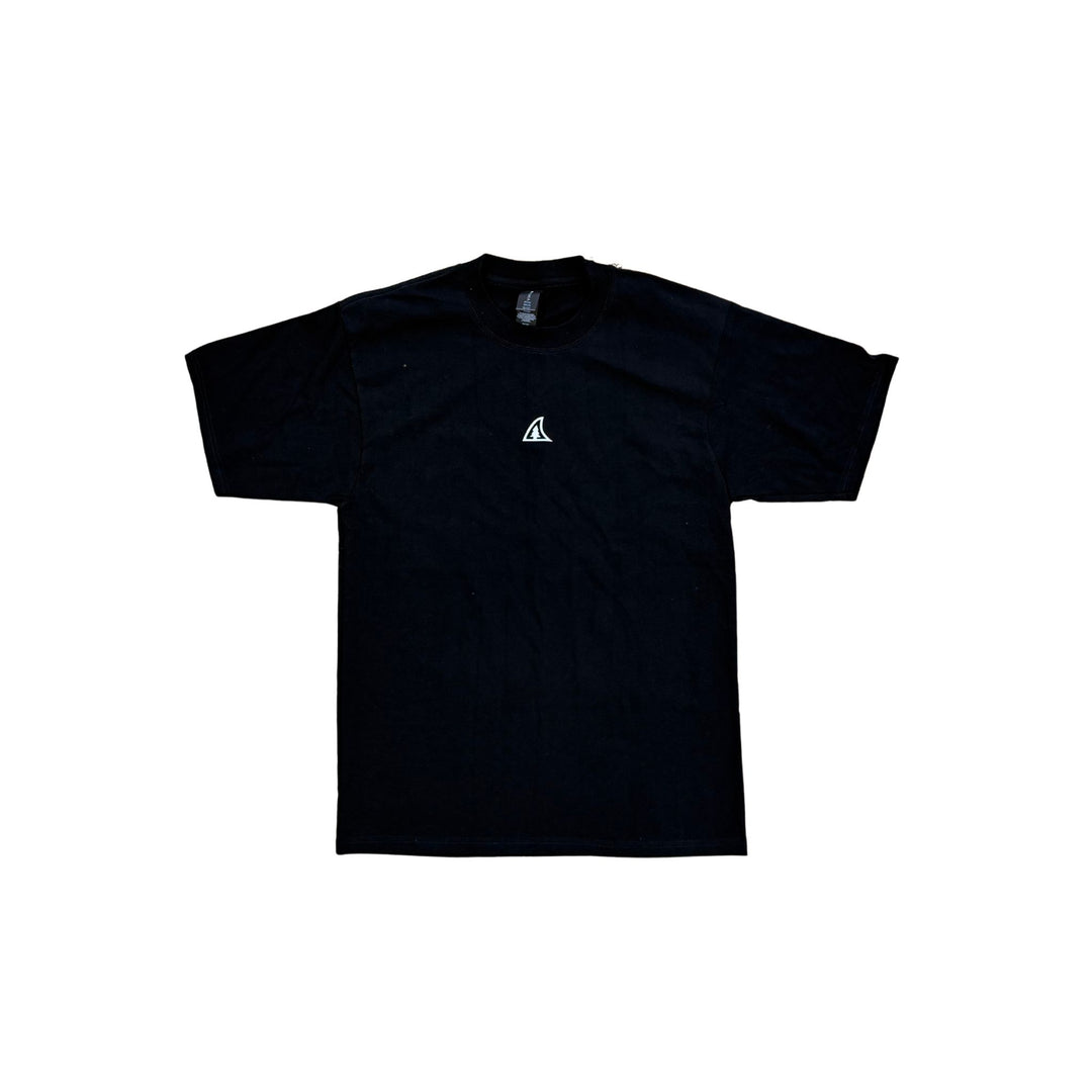TAIGA Black T-Shirt with logo in front