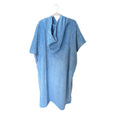 Blue poncho on a white background