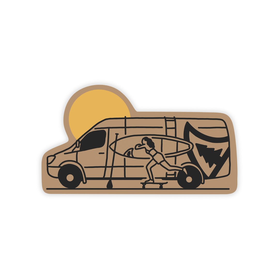 SUN RIDER - STICKER - Taiga Board