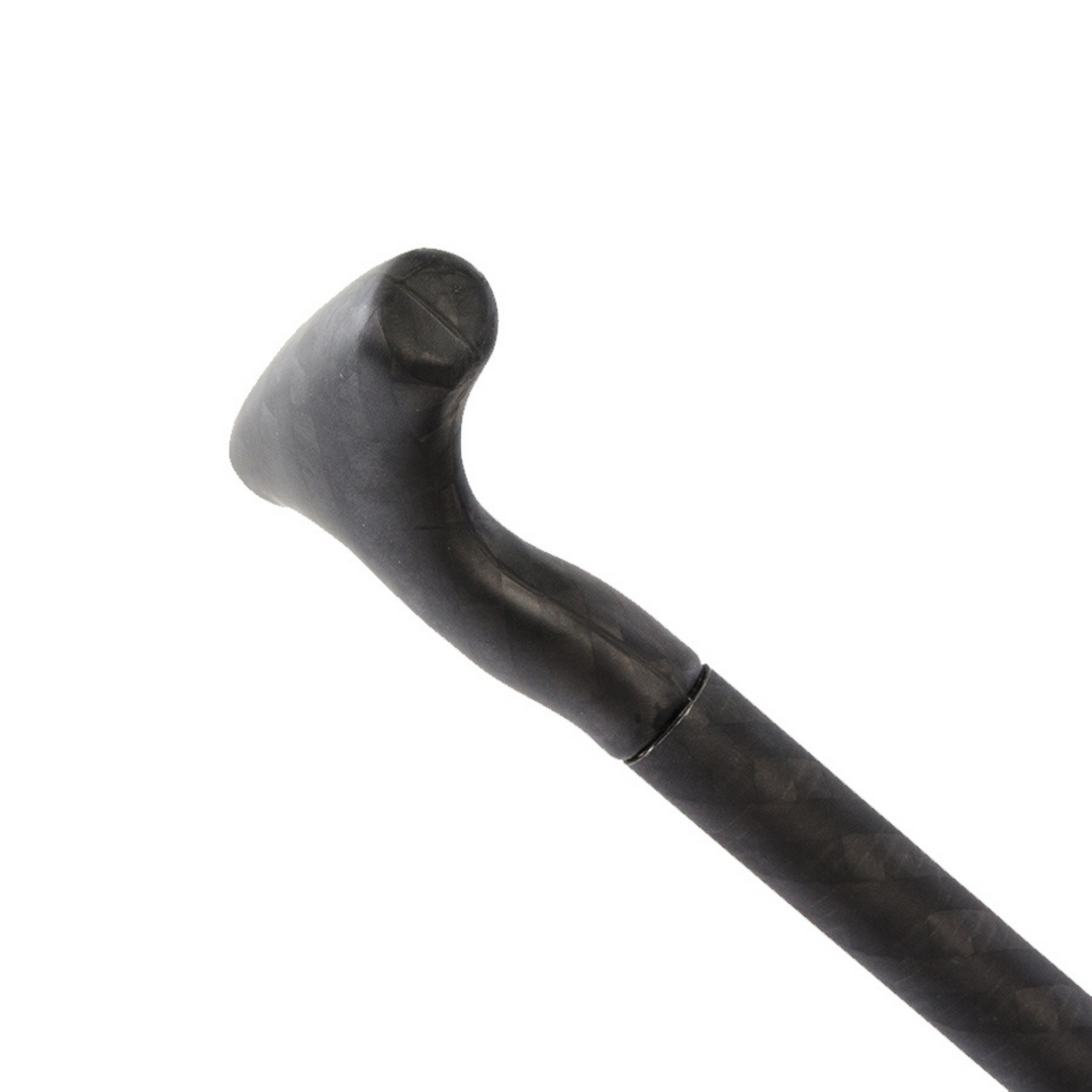 Handle of the Diamond Asymetric Carbon Wood Paddle from TAIGA