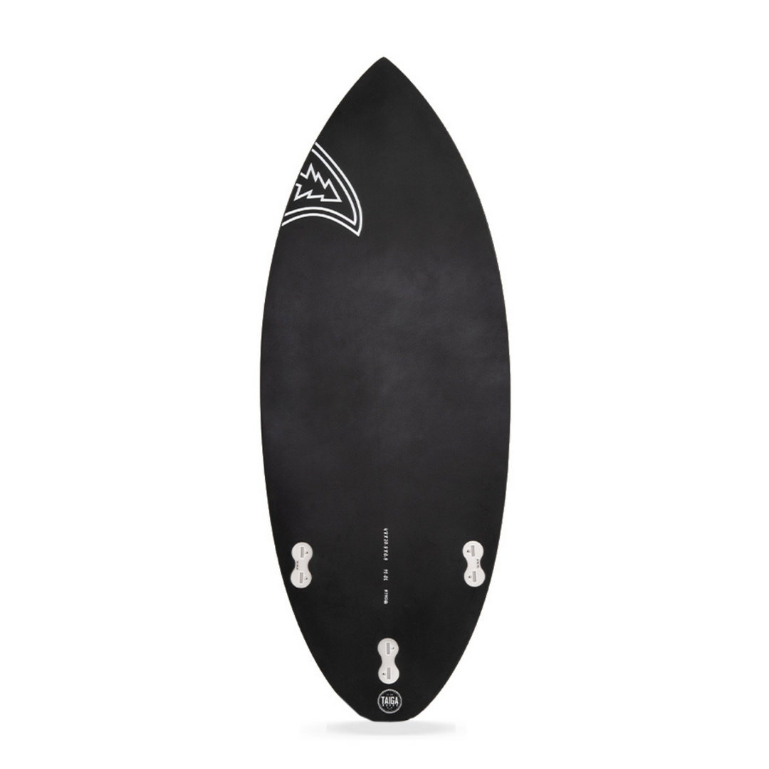 Bottom view of the Carbon Black Skim 4'8 - Wakesurf from TAIGA