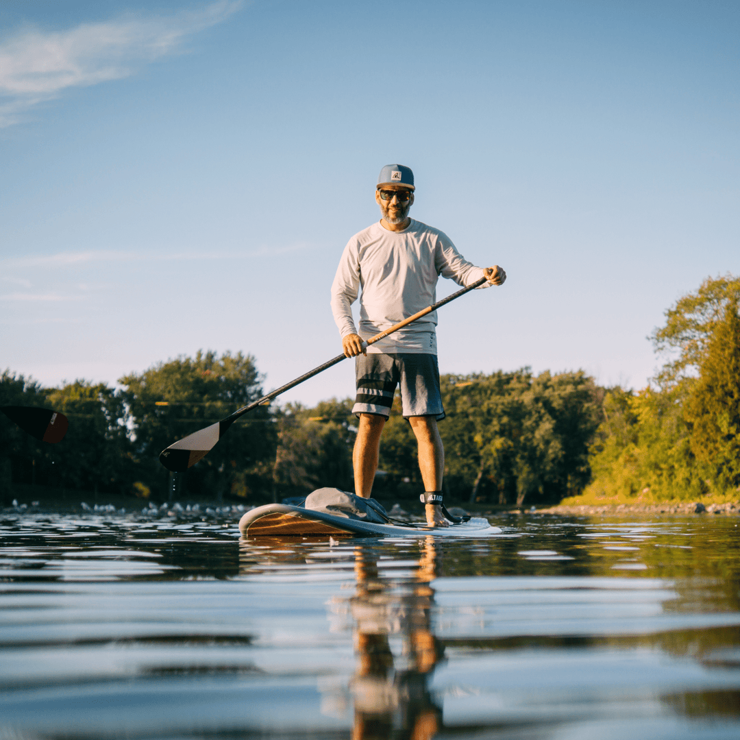 DIAMOND PADDLE - ASYMMETRIC WOOD CARBON 12k - Fix 1 piece - Taiga Board