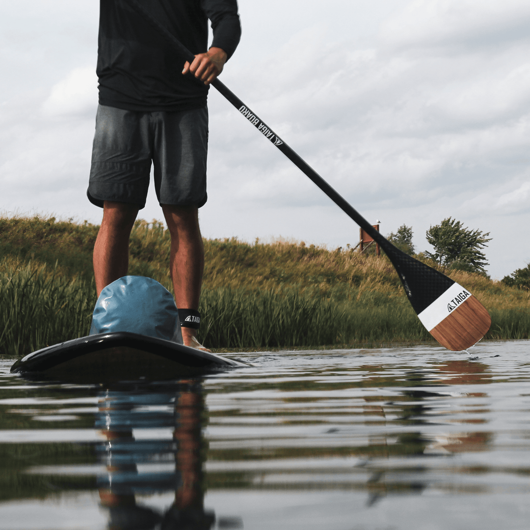 DIAMOND PADDLE - WOOD CARBON 12k - Fix 1 piece - Taiga Board