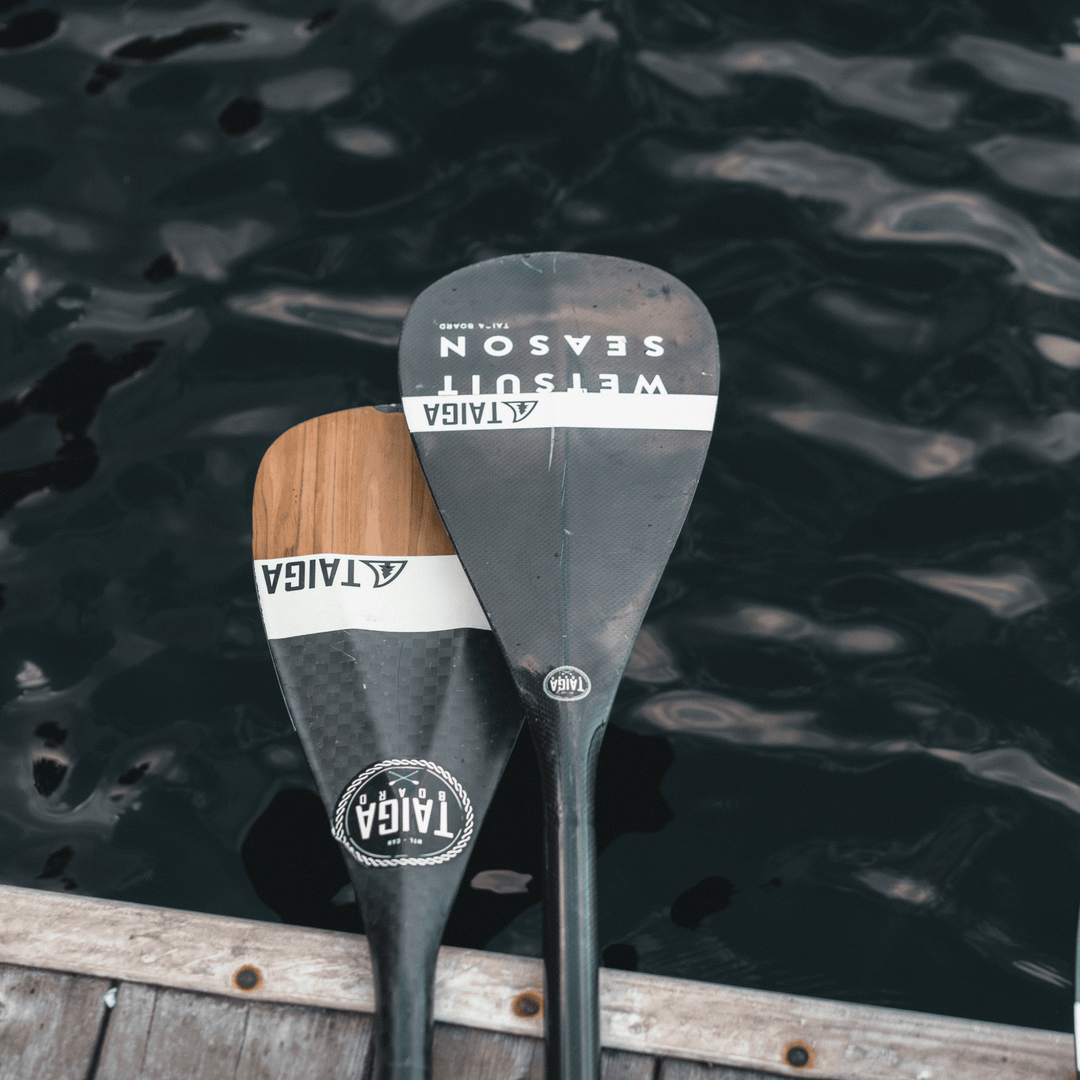 DIAMOND PADDLE - WOOD CARBON 12k - Fix 1 piece - Taiga Board