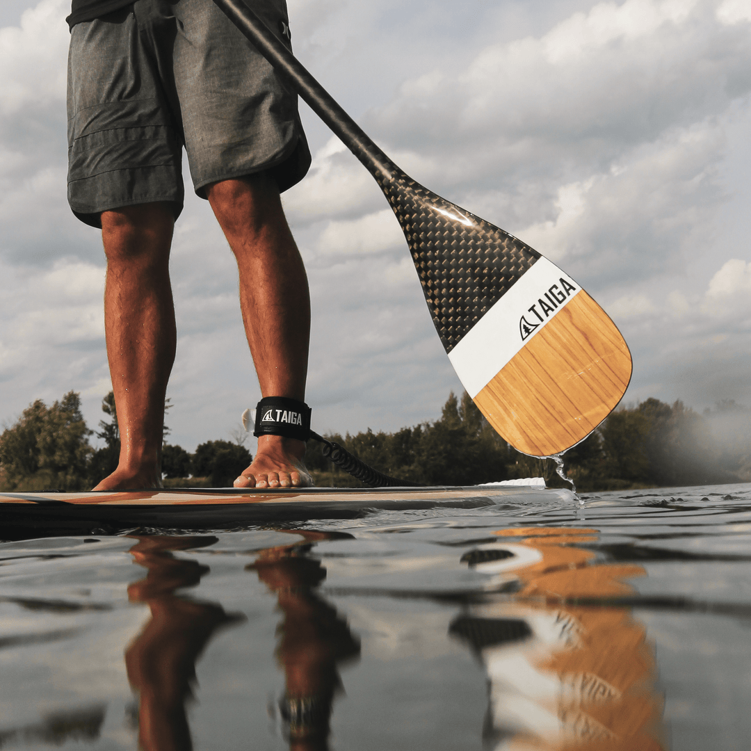 DIAMOND PADDLE - WOOD CARBON 12k - Fix 1 piece - Taiga Board